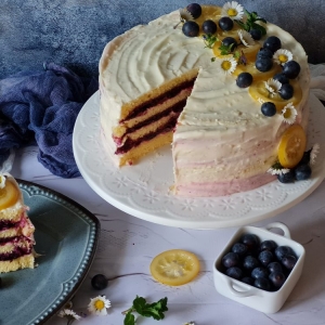 Torta od limuna i borovnica